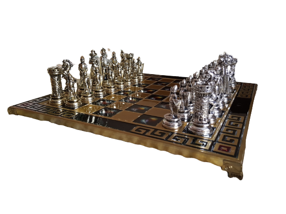 Шах Ahelos, Камелот, Метален, Син, 45х45