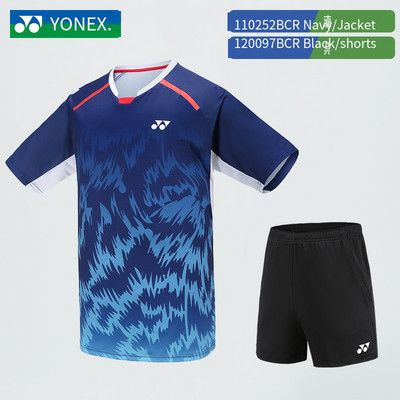 YONEX sport Dres sportska odjeća sportska odjeća badminton odjeća 2022 kratkih rukava za muškarce žene reprezentacija 115179BCR