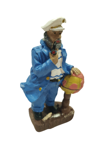 Статуетка Ahelos, Капитан с глобус, Керамична, 11х5 см