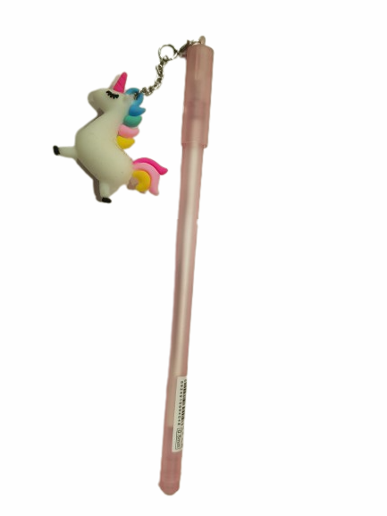 Химикалка Ahelos, Еднорог, Розов, Синьо мастило