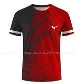 Stalo teniso badmintono serijos 3D spausdinti Harajuku nauji populiarūs laisvalaikio vyrų ir moterų sportiniai marškinėliai trumpomis rankovėmis apvaliais kaklu