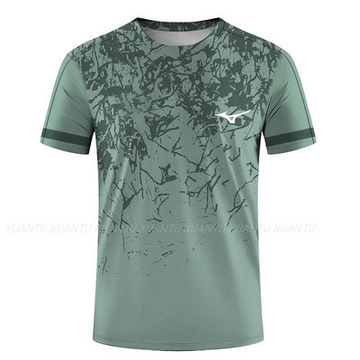 Stalo teniso badmintono serijos 3D spausdinti Harajuku nauji populiarūs laisvalaikio vyrų ir moterų sportiniai marškinėliai trumpomis rankovėmis apvaliais kaklu