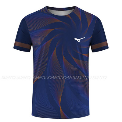 Stalo teniso badmintono serijos 3D spausdinti Harajuku nauji populiarūs laisvalaikio vyrų ir moterų sportiniai marškinėliai trumpomis rankovėmis apvaliais kaklu