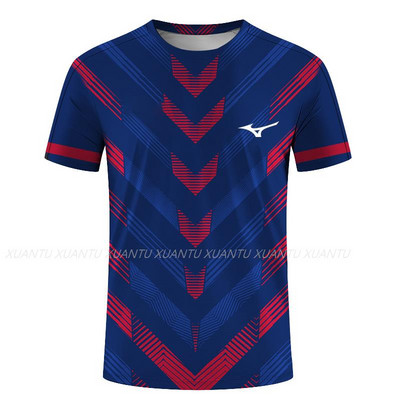 Stalo teniso badmintono serijos 3D spausdinti Harajuku nauji populiarūs laisvalaikio vyrų ir moterų sportiniai marškinėliai trumpomis rankovėmis apvaliais kaklu