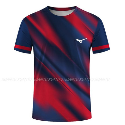 Stalo teniso badmintono serijos 3D spausdinti Harajuku nauji populiarūs laisvalaikio vyrų ir moterų sportiniai marškinėliai trumpomis rankovėmis apvaliais kaklu