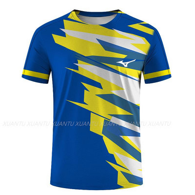 Stalo teniso badmintono serijos 3D spausdinti Harajuku nauji populiarūs laisvalaikio vyrų ir moterų sportiniai marškinėliai trumpomis rankovėmis apvaliais kaklu