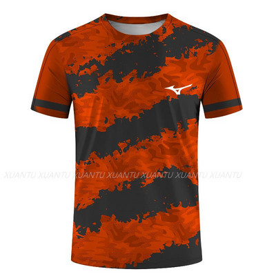 Stalo teniso badmintono serijos 3D spausdinti Harajuku nauji populiarūs laisvalaikio vyrų ir moterų sportiniai marškinėliai trumpomis rankovėmis apvaliais kaklu