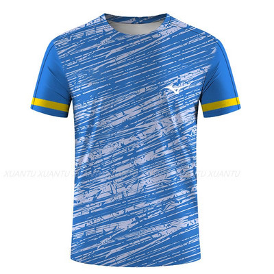 Stalo teniso badmintono serijos 3D spausdinti Harajuku nauji populiarūs laisvalaikio vyrų ir moterų sportiniai marškinėliai trumpomis rankovėmis apvaliais kaklu