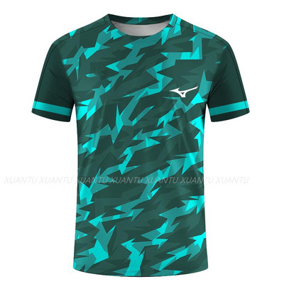 Stalo teniso badmintono serijos 3D spausdinti Harajuku nauji populiarūs laisvalaikio vyrų ir moterų sportiniai marškinėliai trumpomis rankovėmis apvaliais kaklu