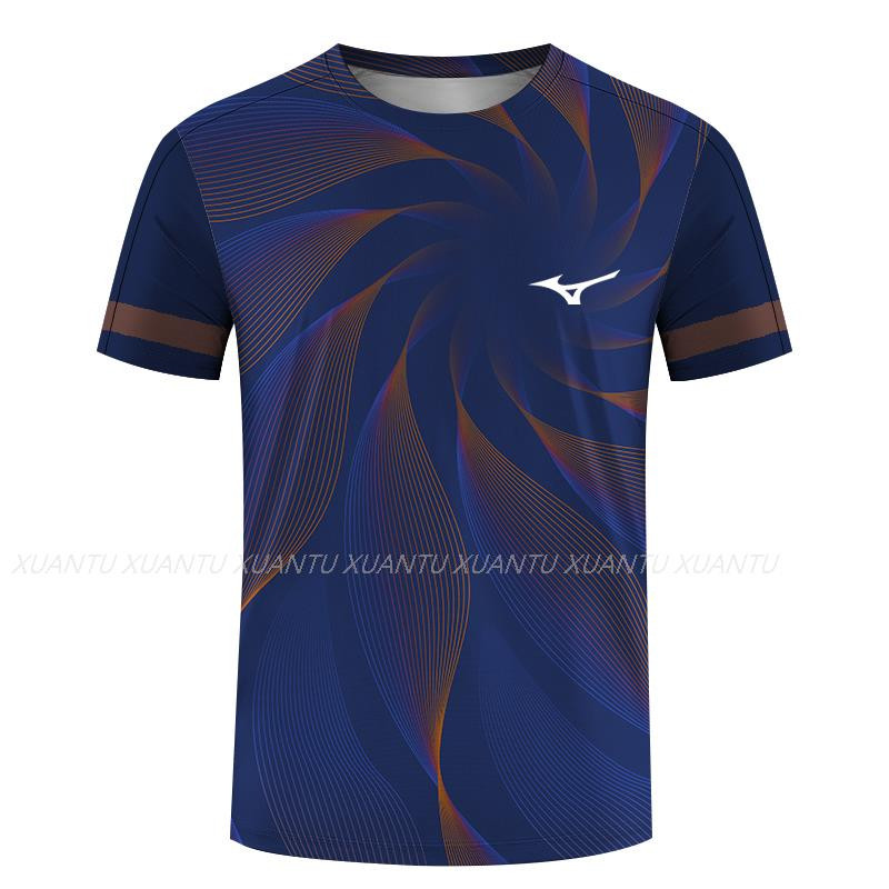 Stalo teniso badmintono serijos 3D spausdinti Harajuku nauji populiarūs laisvalaikio vyrų ir moterų sportiniai marškinėliai trumpomis rankovėmis apvaliais kaklu