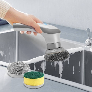 5 σε 1 πολυλειτουργική ηλεκτρική βούρτσα καθαρισμού Usb φόρτιση βούρτσα πλυσίματος μπάνιου Βούρτσα χειρός κουζίνας οικιακού καθαρισμού