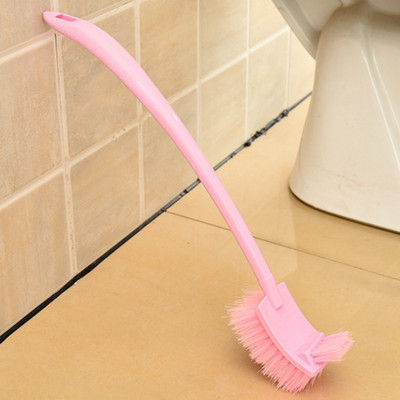 Čista WC četka Plastična duga ručka Dvostrani mrtvi kut Mekana kosa Čišćenje WC školjke Zakrivljene četke za razmak u podu Alat za čišćenje