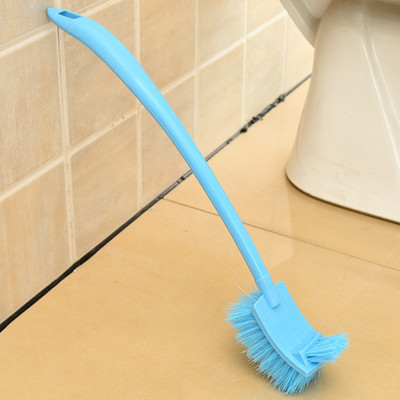 Čista WC četka Plastična duga ručka Dvostrani mrtvi kut Mekana kosa Čišćenje WC školjke Zakrivljene četke za razmak u podu Alat za čišćenje