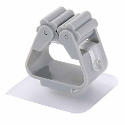 1 gab Sienas slotas turētājs Mopu pakaramais klipsis Glabāšanas plaukts Plastmasas organizators virtuves vannas istabas glabāšanas instrumentu piederumiem