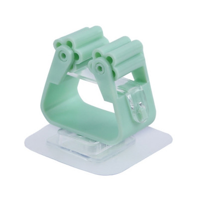 1 gab Sienas slotas turētājs Mopu pakaramais klipsis Glabāšanas plaukts Plastmasas organizators virtuves vannas istabas glabāšanas instrumentu piederumiem