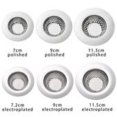 Nerūdijančio plieno kriauklės sietelis virtuvės kriauklės tinklelio gaudyklė Vonios kanalizacijos anga Filtras Vonios grindys Kanalizacija Plaukų filtro valymo įrankis