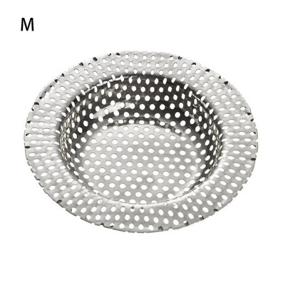 Nerūdijančio plieno kriauklės sietelis virtuvės kriauklės tinklelio gaudyklė Vonios kanalizacijos anga Filtras Vonios grindys Kanalizacija Plaukų filtro valymo įrankis