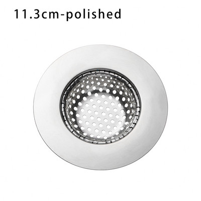 Nerūdijančio plieno kriauklės sietelis virtuvės kriauklės tinklelio gaudyklė Vonios kanalizacijos anga Filtras Vonios grindys Kanalizacija Plaukų filtro valymo įrankis