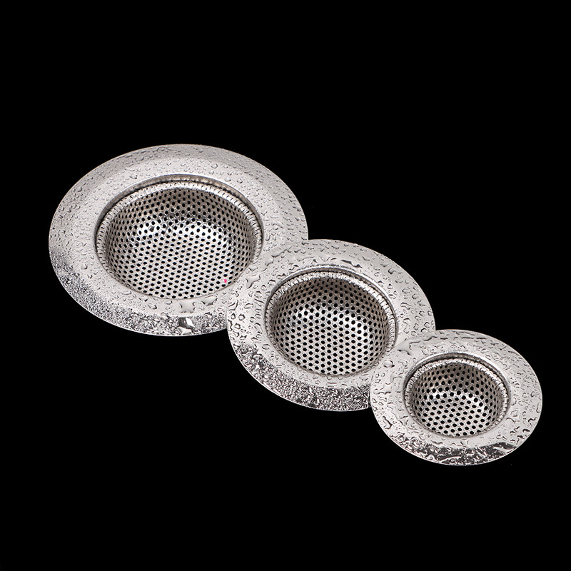 Nerūdijančio plieno kriauklės sietelis virtuvės kriauklės tinklelio gaudyklė Vonios kanalizacijos anga Filtras Vonios grindys Kanalizacija Plaukų filtro valymo įrankis