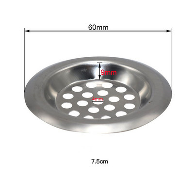 Virtuvės kriauklės filtras tinklelis, nuotėkis, tinklelis, grindų kanalizacija, virtuvės įrankis, kriauklė Maisto šlakas nerūdijantis plienas Vonios vonios plaukų gaudymo valiklis