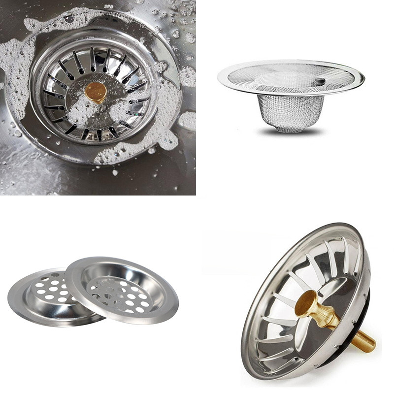 Virtuvės kriauklės filtras tinklelis, nuotėkis, tinklelis, grindų kanalizacija, virtuvės įrankis, kriauklė Maisto šlakas nerūdijantis plienas Vonios vonios plaukų gaudymo valiklis