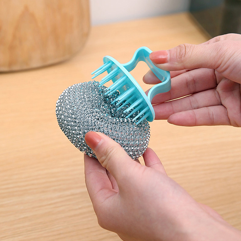 Spužva za pranje Četka za čišćenje Posuda Jaka zdjela od nehrđajućeg čelika Kuhinjski lonac Posuda Sredstvo za čišćenje prozora Alati Četka za čišćenje kuhinje