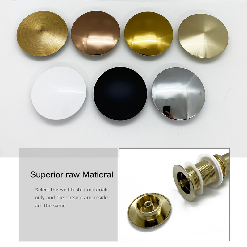 Pilns vara uznirstošais notekas vāks Vannas istabas izlietnes filtra augšdaļas atjaunošanas izlietnes vāka piederums pieejams vairākās krāsās