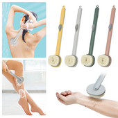 Pika varrega vedel vannihari Pehmed juuksed Keha Selg Naha Puhastus Harjad Kooriv Hõõrumine Koorimine Masseerija Vannitoatarbed Uus