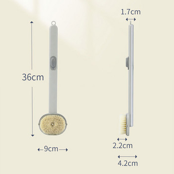 Υγρή βούρτσα μπάνιου με μακριά λαβή Μαλακά μαλλιά Σώμα πλάτη Βούρτσες καθαρισμού δέρματος Απολεπιστικό τρίψιμο τρίψιμο μασάζ Προμήθειες μπάνιου Νέο