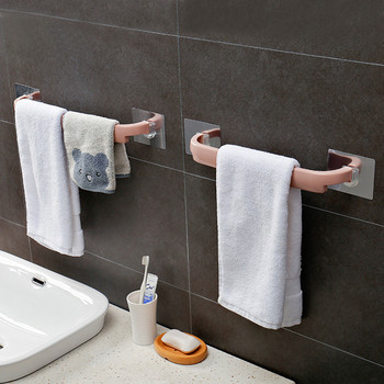 Αυτοκόλλητη κρεμάστρα για πετσέτες Κρεμάστρα πετσετών μπάνιου Μπάρα πετσετών Ράφι Ρολό ράφι Κρεμαστό με γάντζο κρεμάστρα για πετσέτες