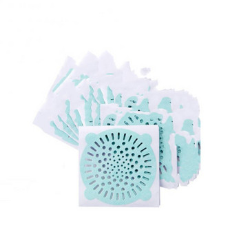 1/10 τεμ. Fabric Drain Hair Catcher Στεγνωτήριο νιπτήρα κουζίνας Σουίτα μπάνιου νιπτήρα ντους Κάλυμμα αποστράγγισης φίλτρο παγίδα μαλλιών Αυτοκόλλητο για τα μαλλιά