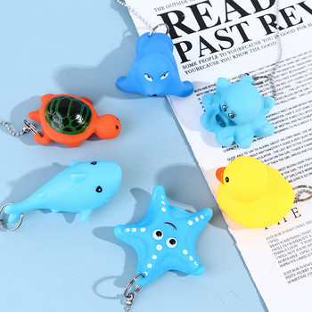 1PC Cartoon Duck Starfish Octopus Tortoise Shark Αδιάβροχο ελαστικό βύσμα Δημιουργικό πώμα νιπτήρα μπανιέρας Χρώμα (πορτοκαλί/λευκό/μαύρο)