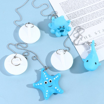 1PC Cartoon Duck Starfish Octopus Tortoise Shark Αδιάβροχο ελαστικό βύσμα Δημιουργικό πώμα νιπτήρα μπανιέρας Χρώμα (πορτοκαλί/λευκό/μαύρο)