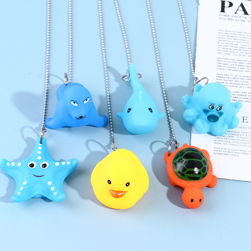 1PC Crtani patka morska zvijezda hobotnica kornjača morski pas vodootporni gumeni čep kreativni čep za umivaonik u boji (narančasta/bijela/crna)