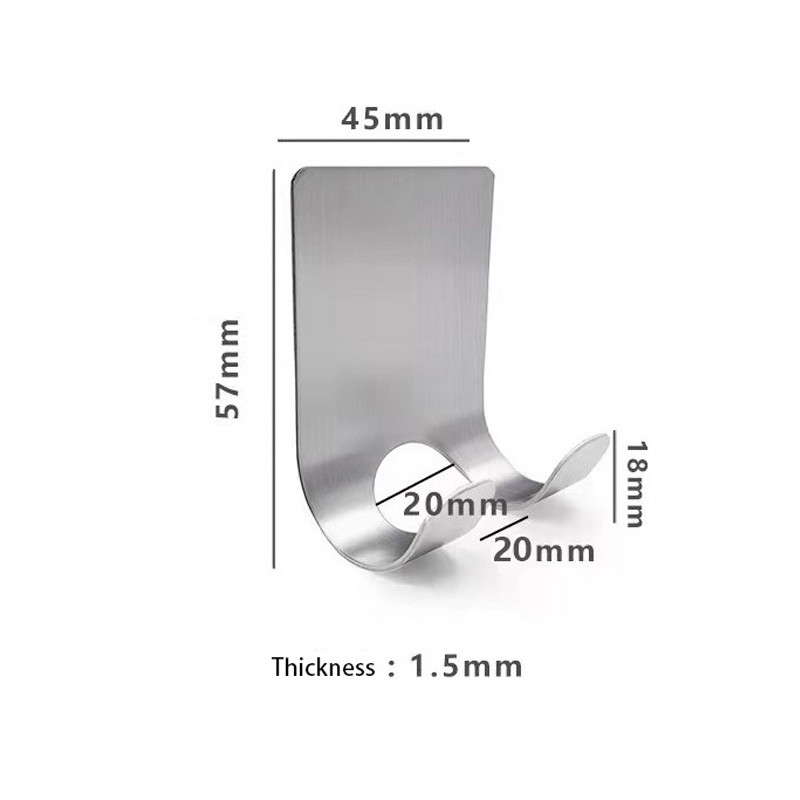 304 nehrđajući čelik Držač za brijanje Muška polica za brijanje Stalak za brijanje Kupaonica Kućne zidne kuke od viskoze Vješalica Free Punch