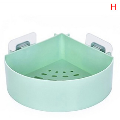 Kupaonska kutna polica za tuširanje WC ljepilo Šampon Gel Košara za pohranu Viseći na zid Kupaonski stalak Kutija za pohranu sitnica uz krevet