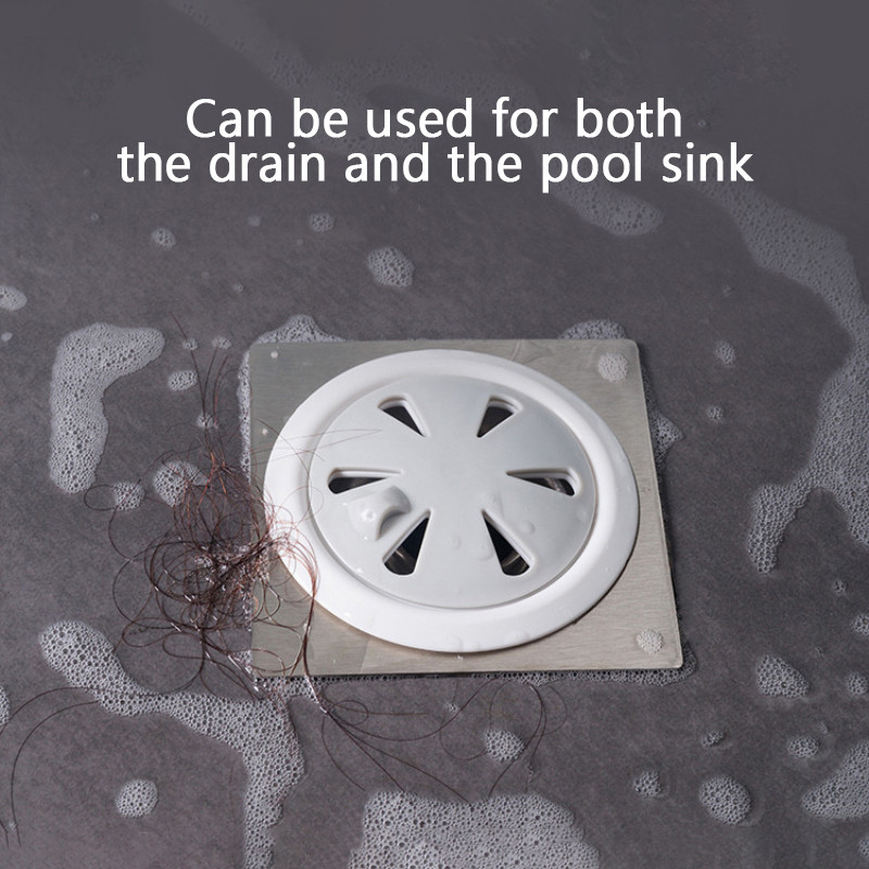 Rotējams grīdas drenāžas izlietnes notekas sietiņš pret bloķēšanu Filtrs Tīkls Vannas istaba Pretmatiņu Rotācijas slēdzis Kanalizācija Pretsmaržu virtuve