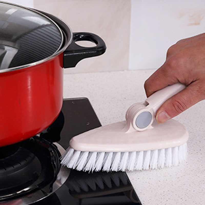 Majapidamisvannitoa pika varrega hari välispõrandaplaat Keraamiline plaat puhastamiseks harja WC vanni põranda puhastushari