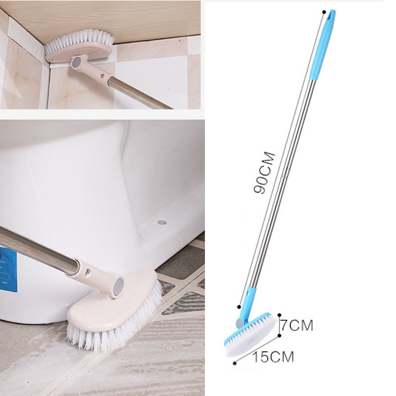 Majapidamisvannitoa pika varrega hari välispõrandaplaat Keraamiline plaat puhastamiseks harja WC vanni põranda puhastushari