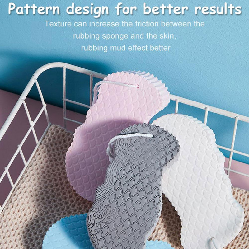 3D pehme käsn kooriv surnud nahka käsn Masseerija käsn kehavanni puhastav puhastusvahend kooriv puhastusharjad dušš C1N7