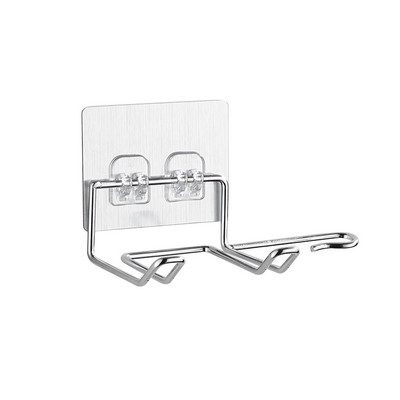 Brīvroku matu žāvētāja turētājs Sienas stiprinājuma plaukts Matu žāvētājs Kronšteins Matu taisnotājs Organizators Glabāšana Mājas Vannas istabas piederumi