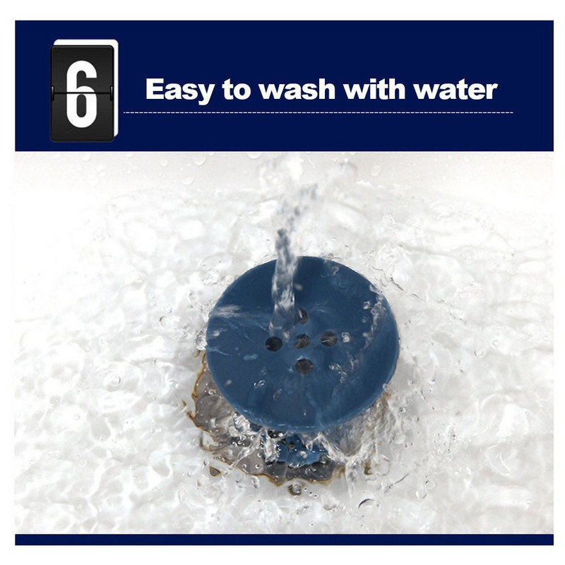 Izturīgs dušas gumijas grīdas notekas vannas istabas izlietnes matu tvērējs vannas notekas aizsargs izlietnes aizbāznis