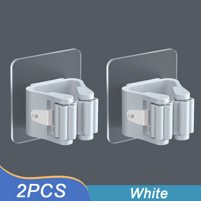 1/3/4Gb daudzfunkcionāli āķi pie sienas stiprināmi mopu uzglabāšanas plaukti slotas pakaramais āķis vannas istabai ūdensizturīgs sienas āķis virtuves glabāšanas rīks