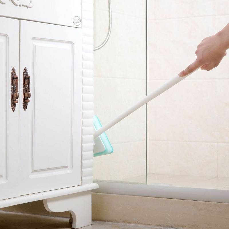 Daugiafunkcinis ilgų rankenų kempinis šepetys Virtuvės vonios kambario valymo kempinės šepetys Plastikinis rankenos kempinės vonios dugnas vonios šepetys