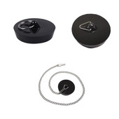 Vonios kamštis Silikoninis išleidimo kamštis Plaukų kamštis Plokščias siurbimo dangtelis virtuvei Vonios kambarys ir skalbimo priedai juodi