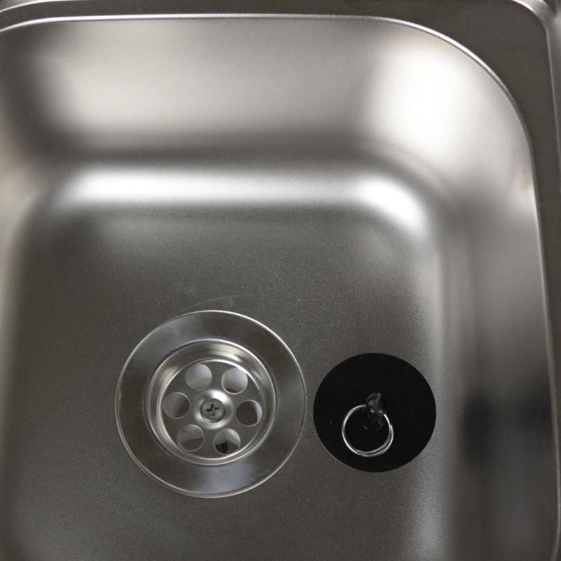 Vonios kamštis Silikoninis išleidimo kamštis Plaukų kamštis Plokščias siurbimo dangtelis virtuvei Vonios kambarys ir skalbimo priedai juodi