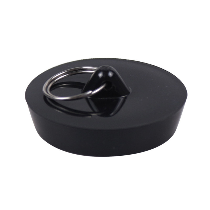 Vonios kamštis Silikoninis išleidimo kamštis Plaukų kamštis Plokščias siurbimo dangtelis virtuvei Vonios kambarys ir skalbimo priedai juodi