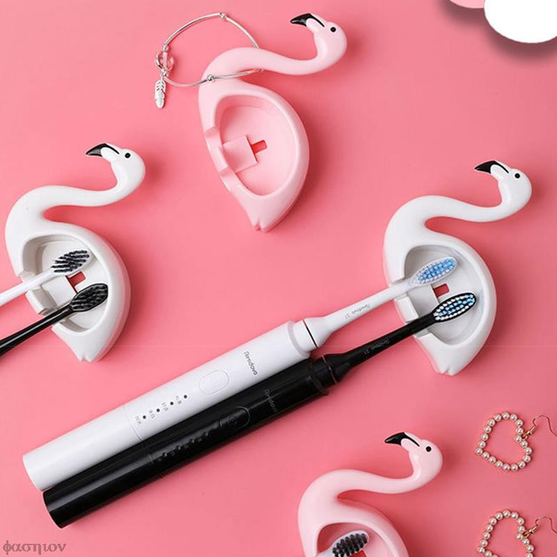 Kreativni Flamingo Držač četkica za zube Zidna polica za ručnike Kuke za pohranu Stalak Kawaii Kupaonski dodaci Pokloni za djecu