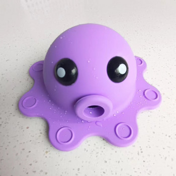 Βεντούζα κάλυμμα υπερχείλισης μπανιέρας σιλικόνης Πώμα αποστράγγισης υπερχείλισης μπανιέρας Octopus για βαθύτερο μπάνιο Προσθέτει νερό αξεσουάρ μπάνιου