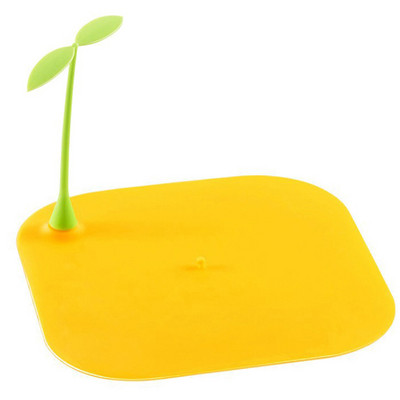 Grīdas izlietnes filtrs Jauki pupiņu asni formas silikona kanalizācijas dezodorants vāks dušas notekas pretsmaržu pārklājums kukaiņiem izturīgs vannas spraudnis